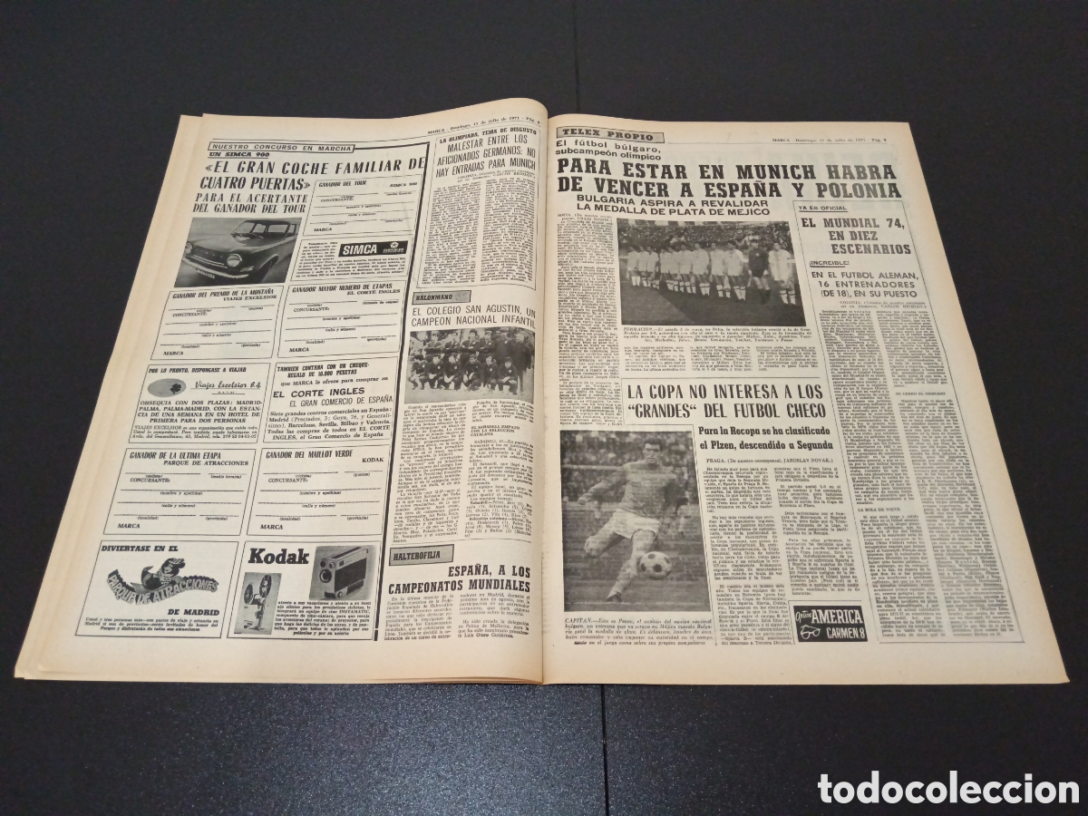 Coleccionismo deportivo: MARCA 11/07/1971 - Foto 4