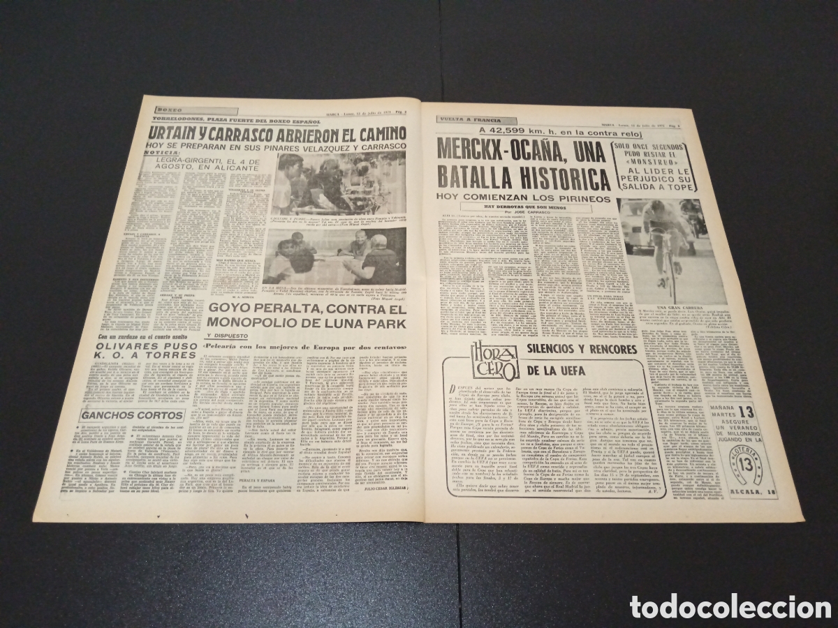 Coleccionismo deportivo: MARCA 12/07/1971 - Foto 2