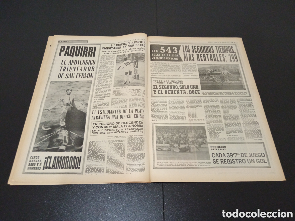 Coleccionismo deportivo: MARCA 12/07/1971 - Foto 5