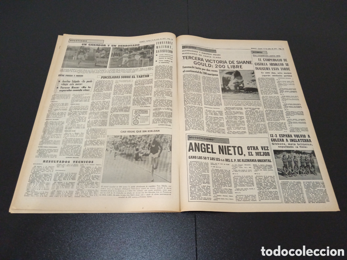 Coleccionismo deportivo: MARCA 12/07/1971 - Foto 7