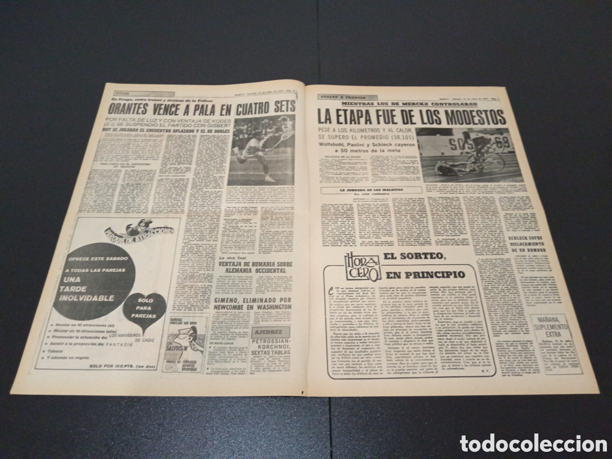 Coleccionismo deportivo: MARCA 17/07/1971 - Foto 2