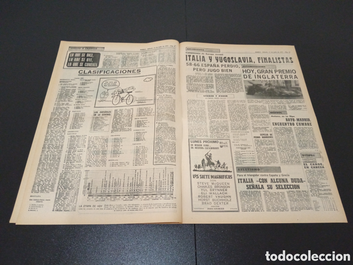 Coleccionismo deportivo: MARCA 17/07/1971 - Foto 3