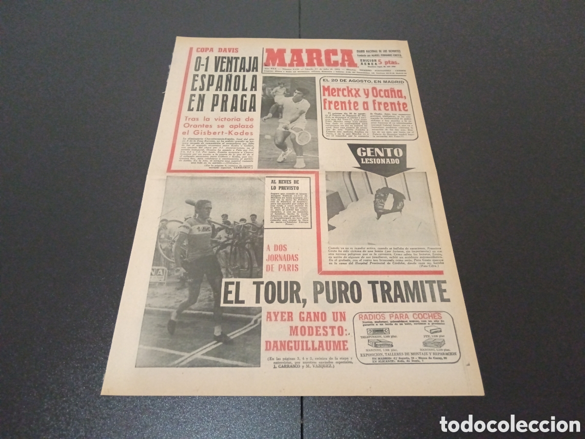 Coleccionismo deportivo: MARCA 17/07/1971 - Foto 1