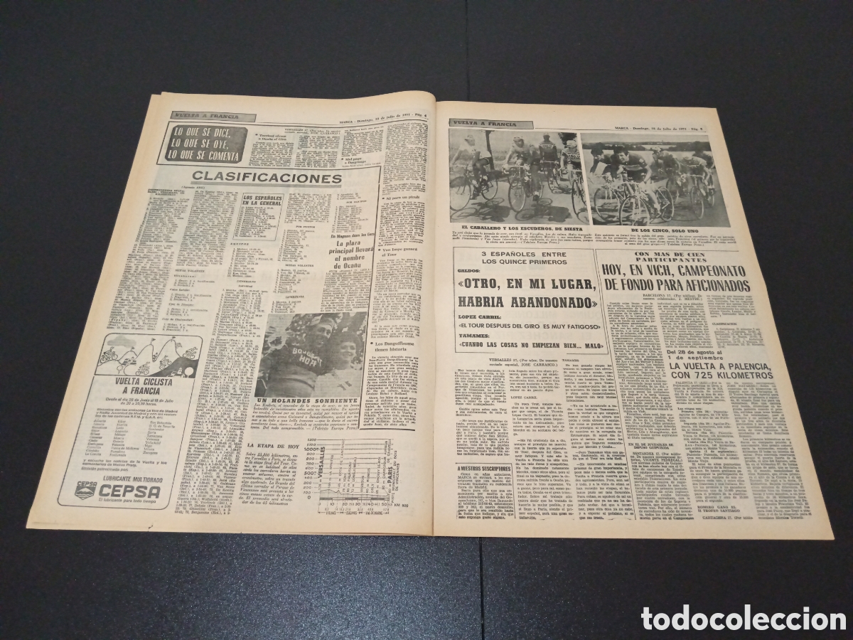 Coleccionismo deportivo: MARCA 18/07/1971 - Foto 3