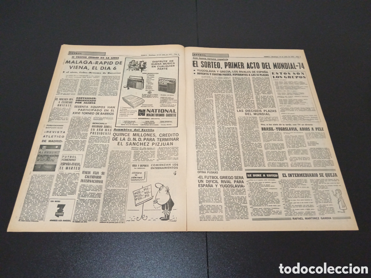 Coleccionismo deportivo: MARCA 18/07/1971 - Foto 4