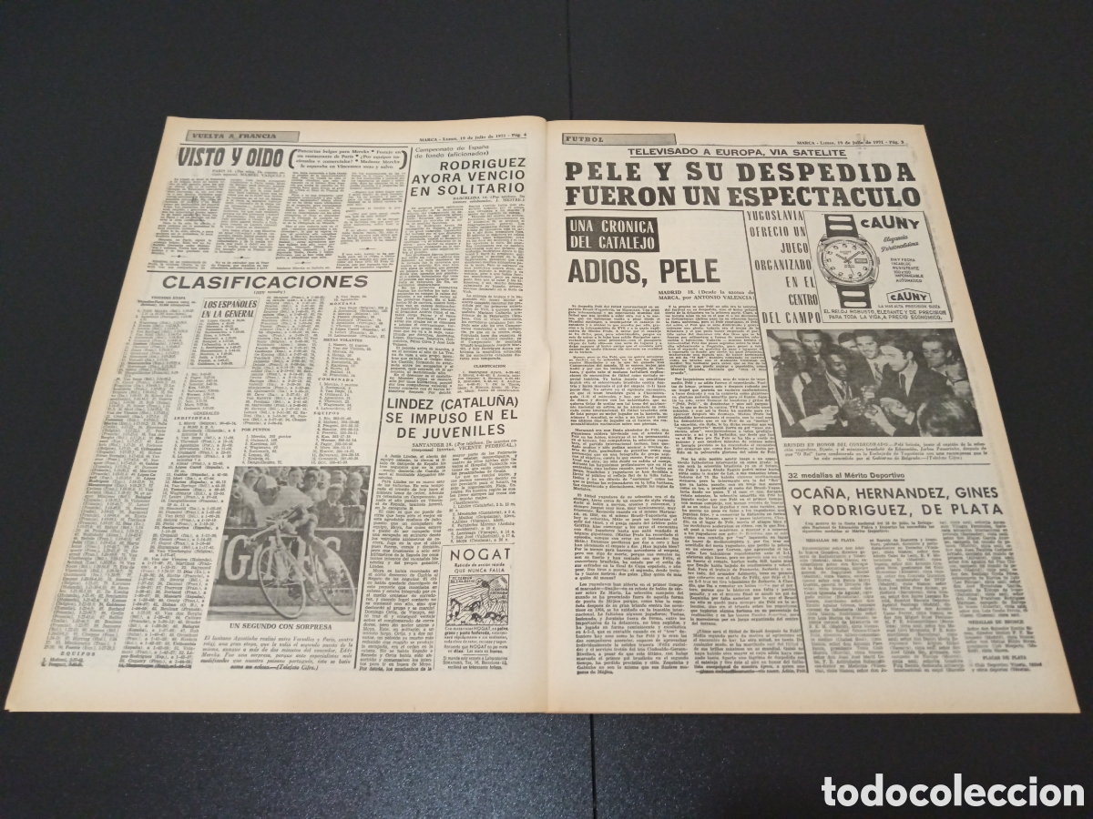 Coleccionismo deportivo: MARCA 19/07/1971 - Foto 3