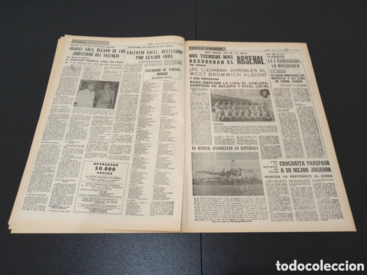 Coleccionismo deportivo: MARCA 19/07/1971 - Foto 4