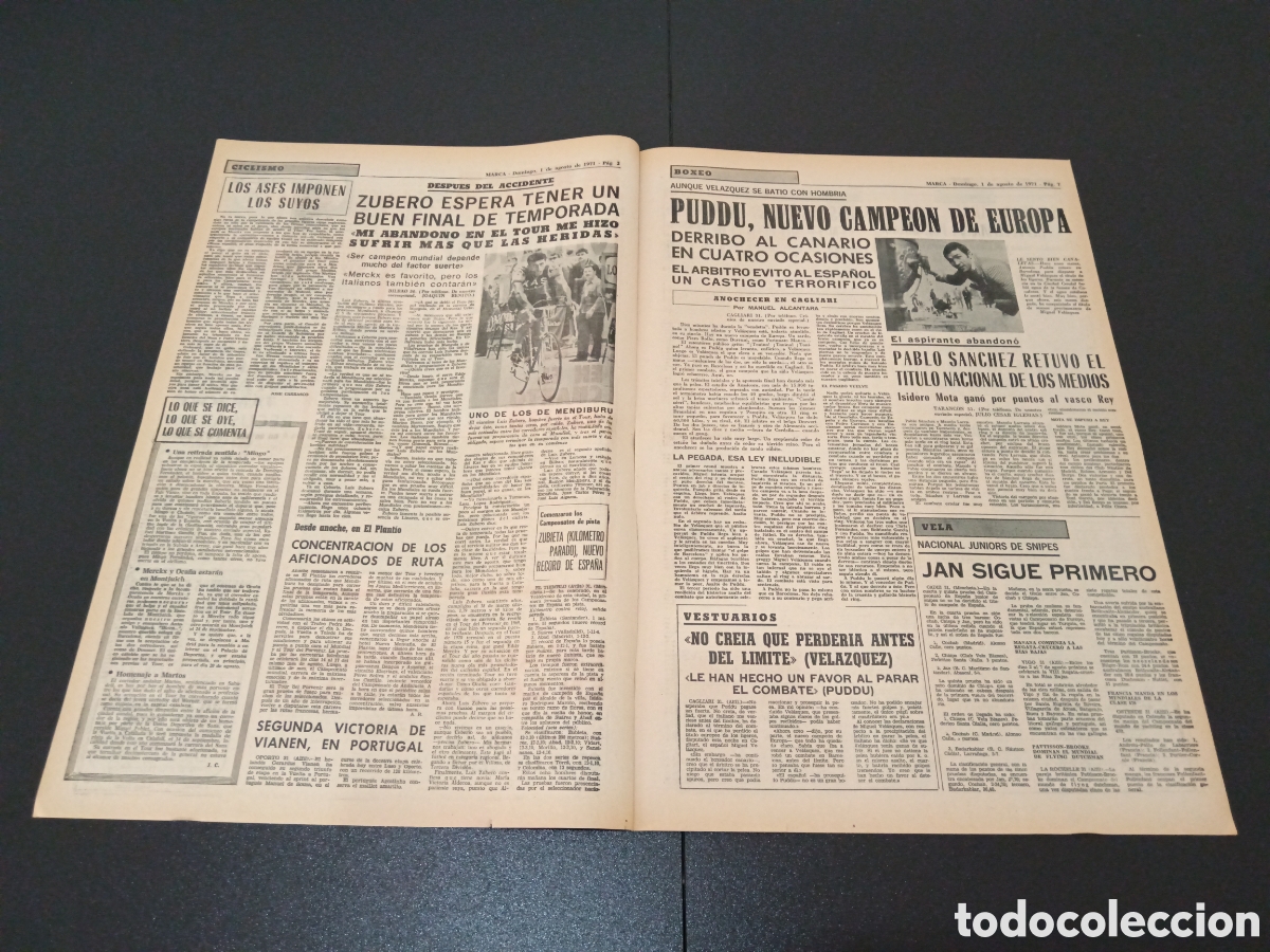 Coleccionismo deportivo: MARCA 01/08/1971 - Foto 2