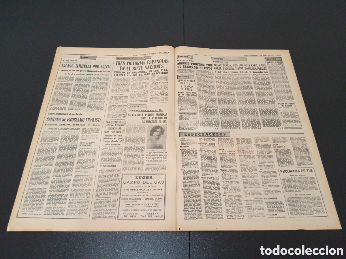 Coleccionismo deportivo: MARCA 01/08/1971 - Foto 3