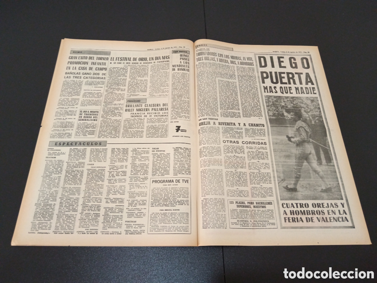 Coleccionismo deportivo: MARCA 02/08/1971 - Foto 5