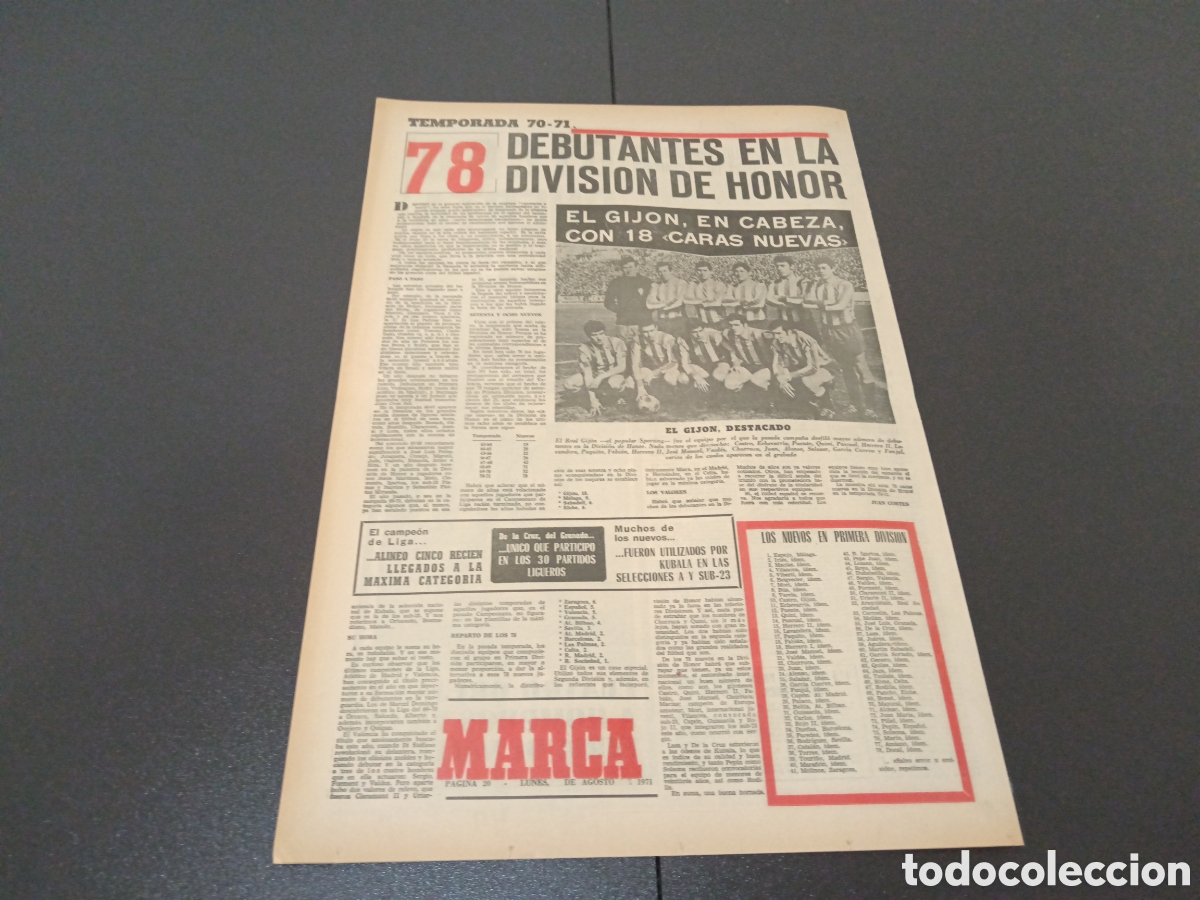 Coleccionismo deportivo: MARCA 02/08/1971 - Foto 6