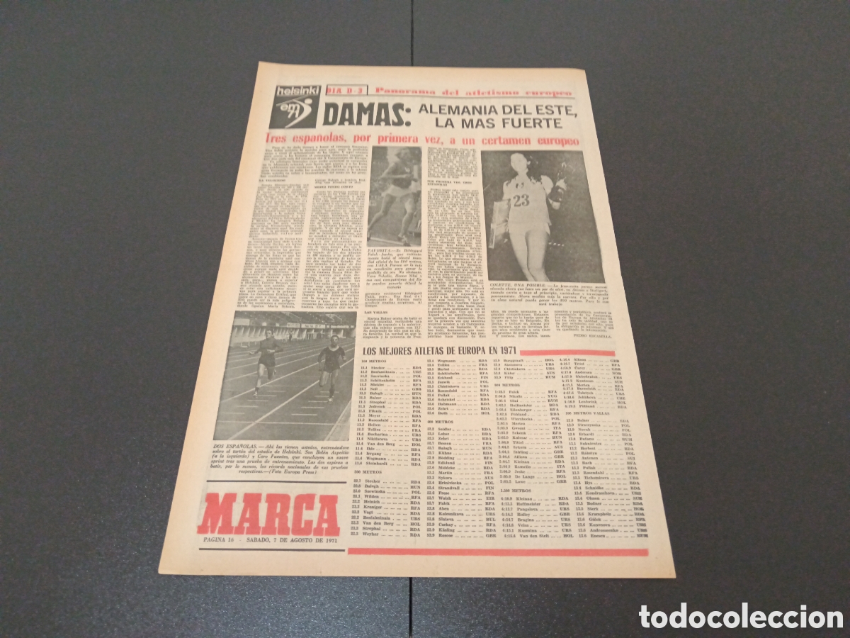 Coleccionismo deportivo: MARCA 07/08/1971 - Foto 4
