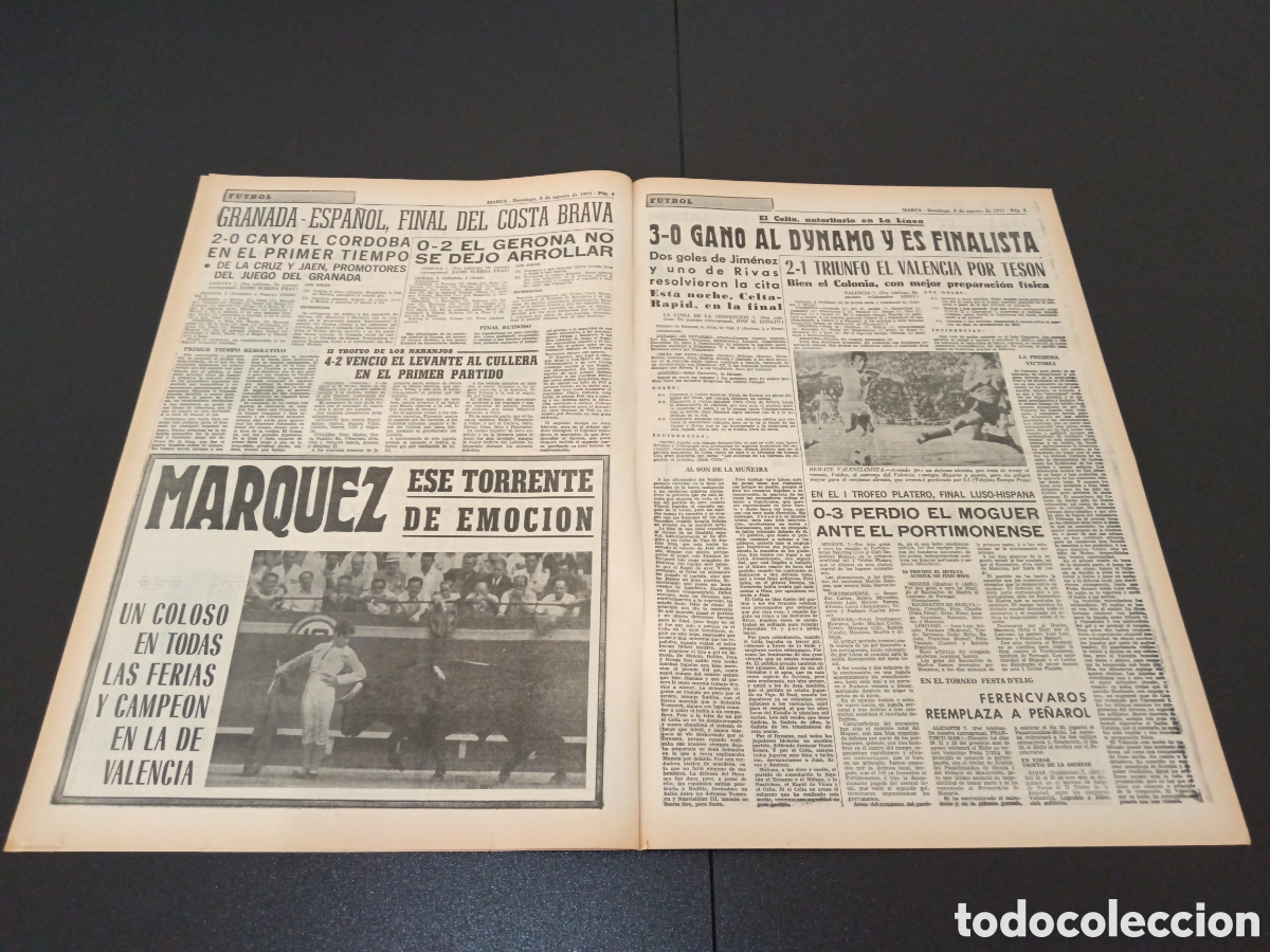 Coleccionismo deportivo: MARCA 08/08/1971 - Foto 3