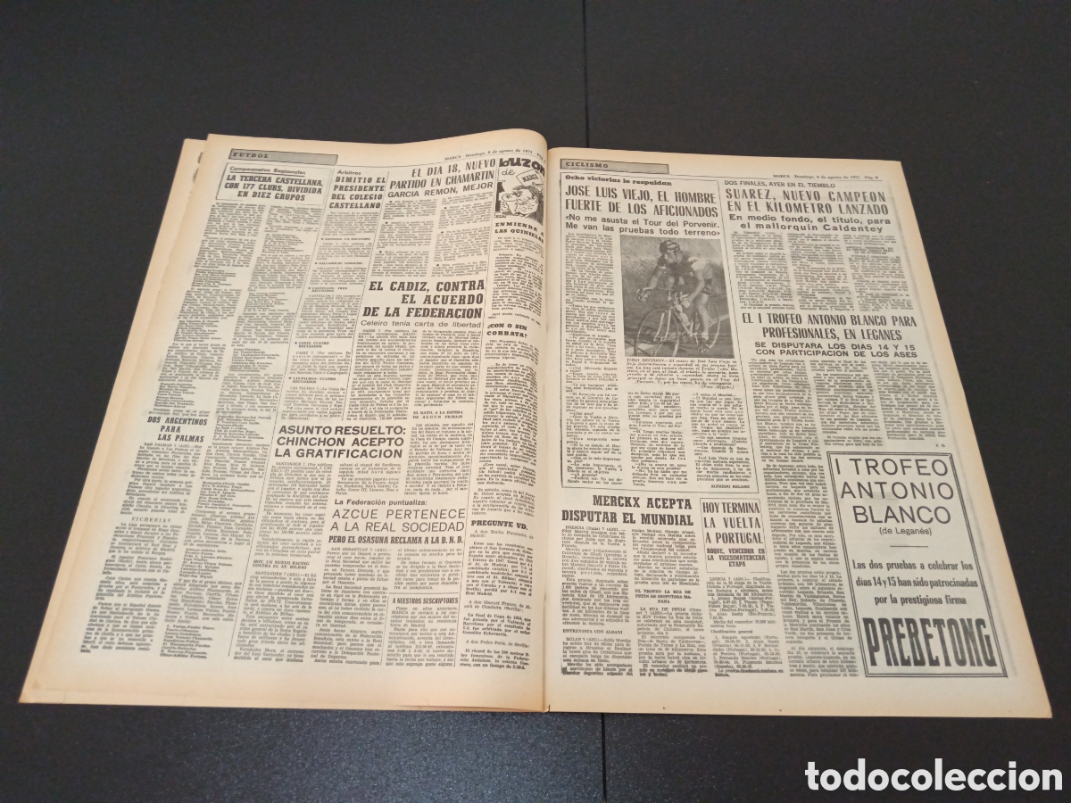 Coleccionismo deportivo: MARCA 08/08/1971 - Foto 4