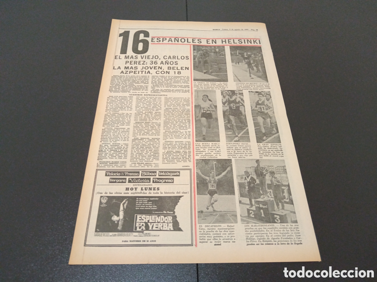Coleccionismo deportivo: MARCA 09/08/1971 - Foto 5