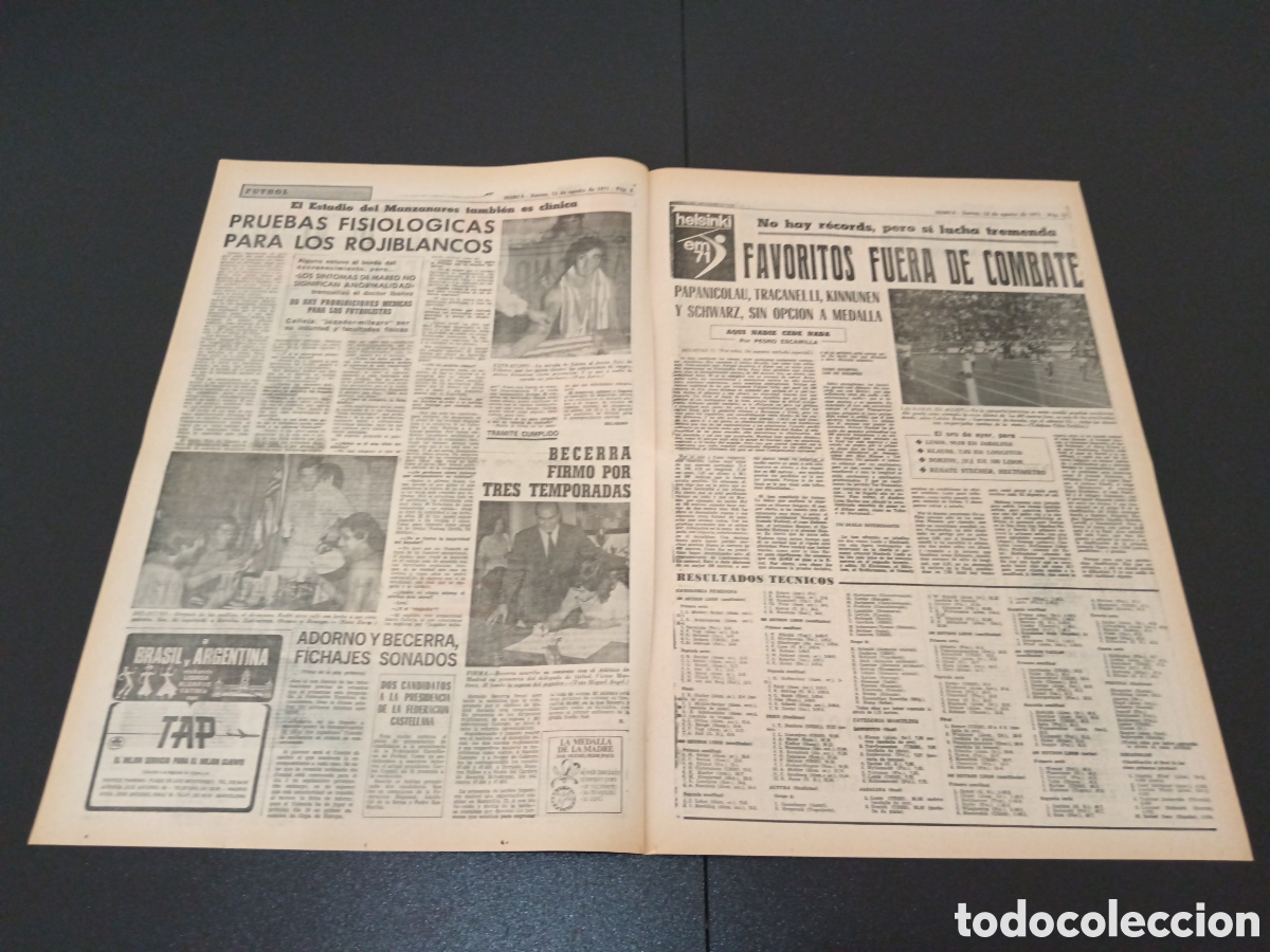 Coleccionismo deportivo: MARCA 12/08/1971 - Foto 2