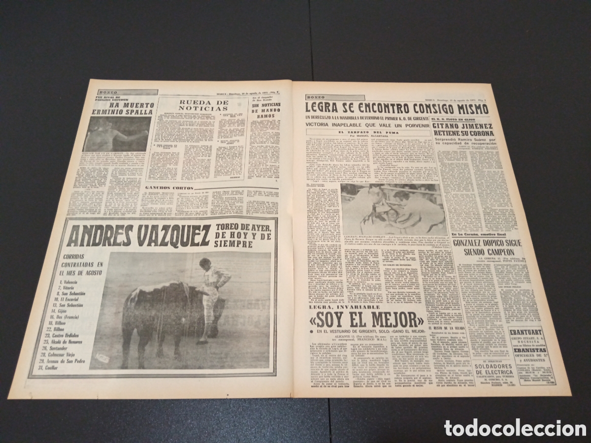 Coleccionismo deportivo: MARCA 15/08/1971 - Foto 2