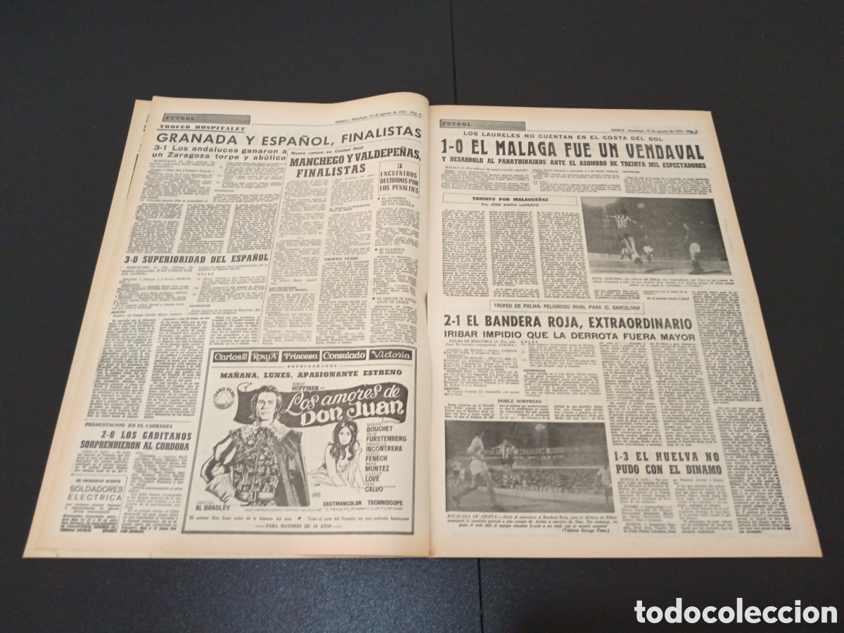 Coleccionismo deportivo: MARCA 15/08/1971 - Foto 3