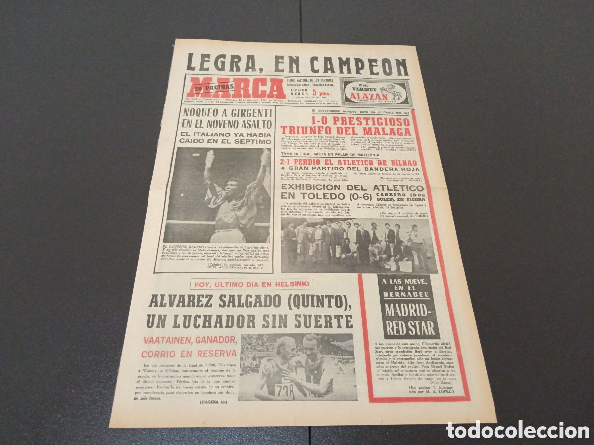 Coleccionismo deportivo: MARCA 15/08/1971 - Foto 1