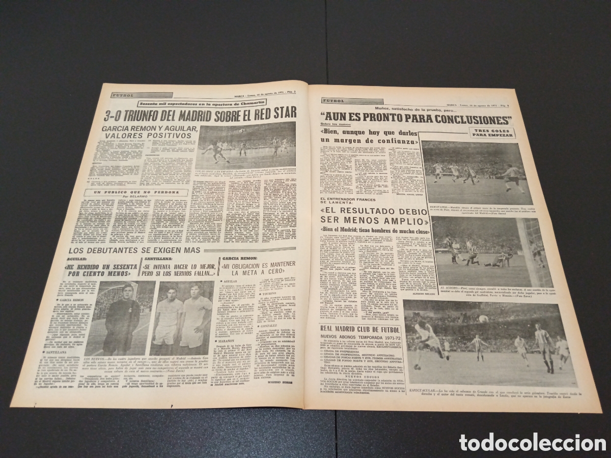 Coleccionismo deportivo: MARCA 16/08/1971 - Foto 2