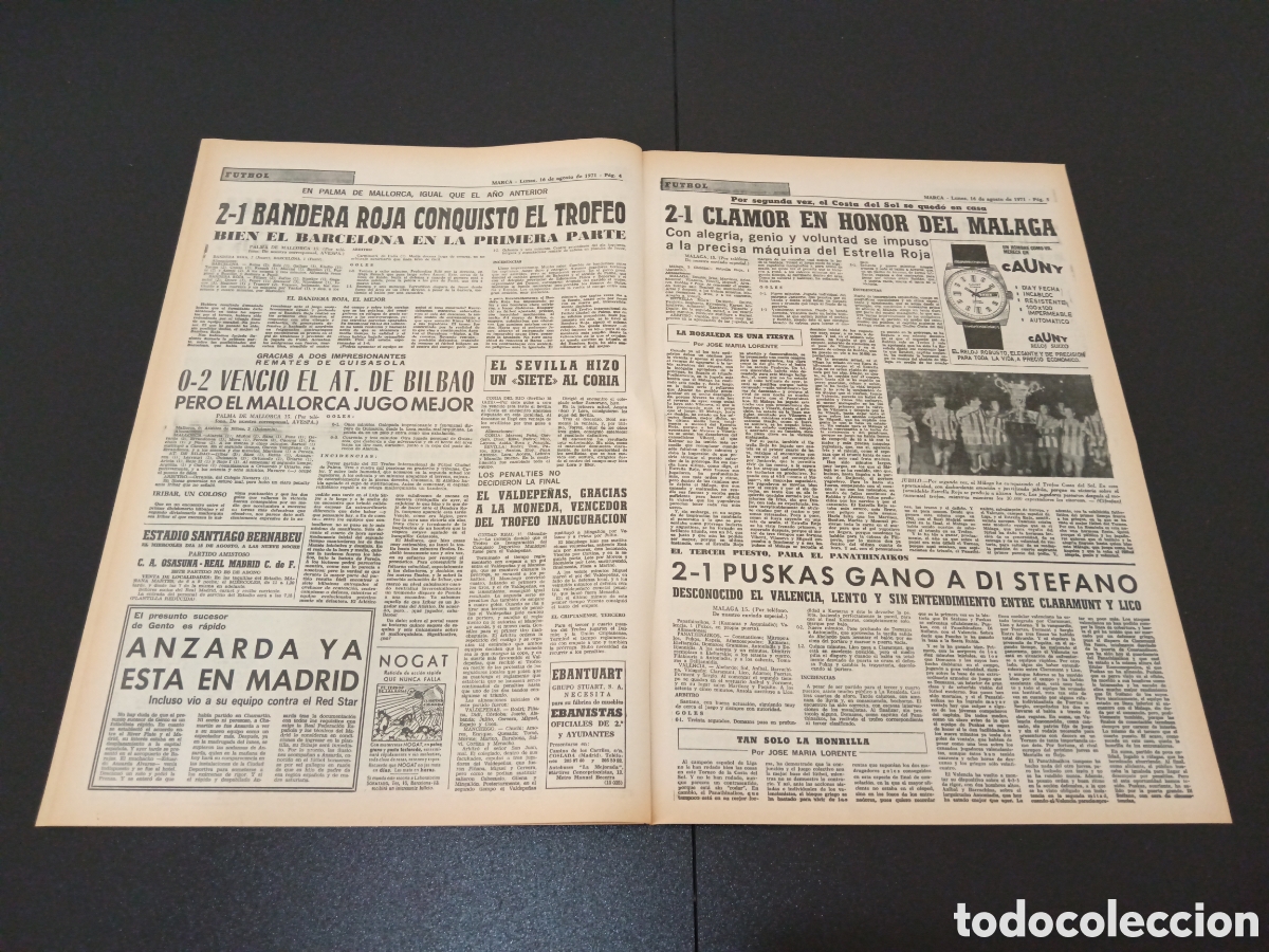 Coleccionismo deportivo: MARCA 16/08/1971 - Foto 3