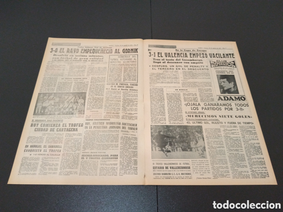 Coleccionismo deportivo: MARCA 20/08/1971 - Foto 2