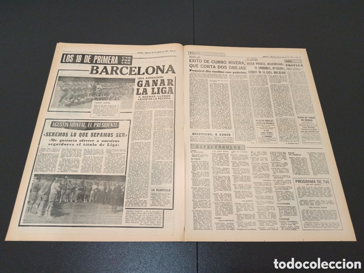 Coleccionismo deportivo: MARCA 20/08/1971 - Foto 3