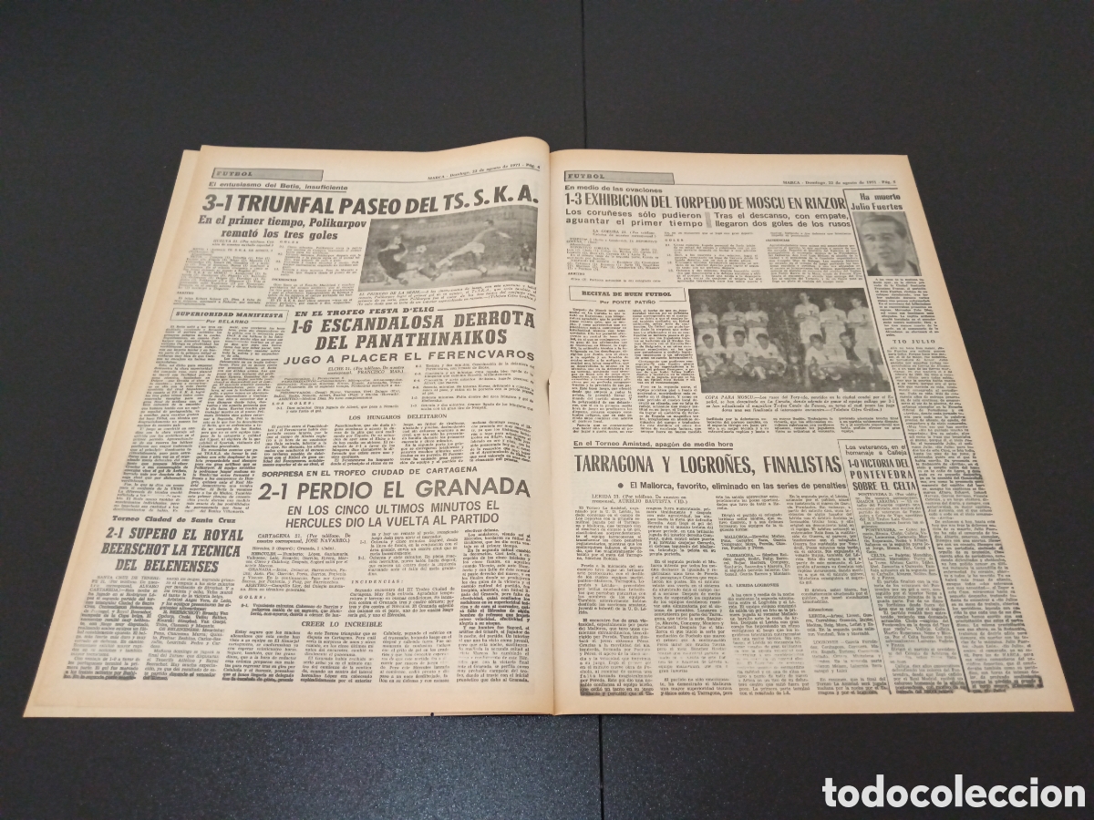 Coleccionismo deportivo: MARCA 22/08/1971 - Foto 3