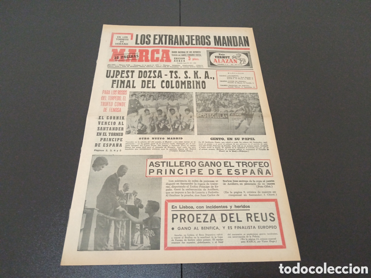 Coleccionismo deportivo: MARCA 22/08/1971 - Foto 1