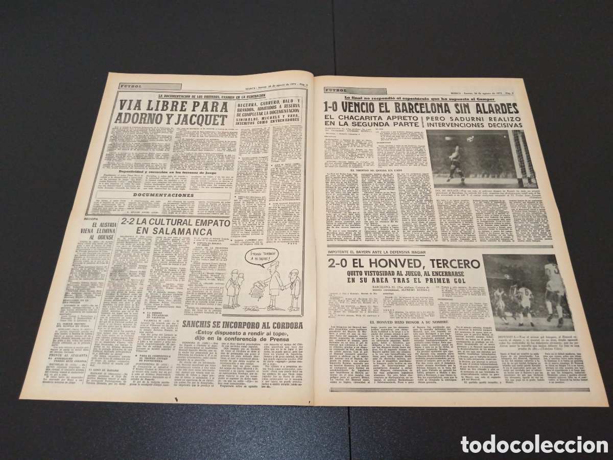 Coleccionismo deportivo: MARCA 26/08/1971 - Foto 2