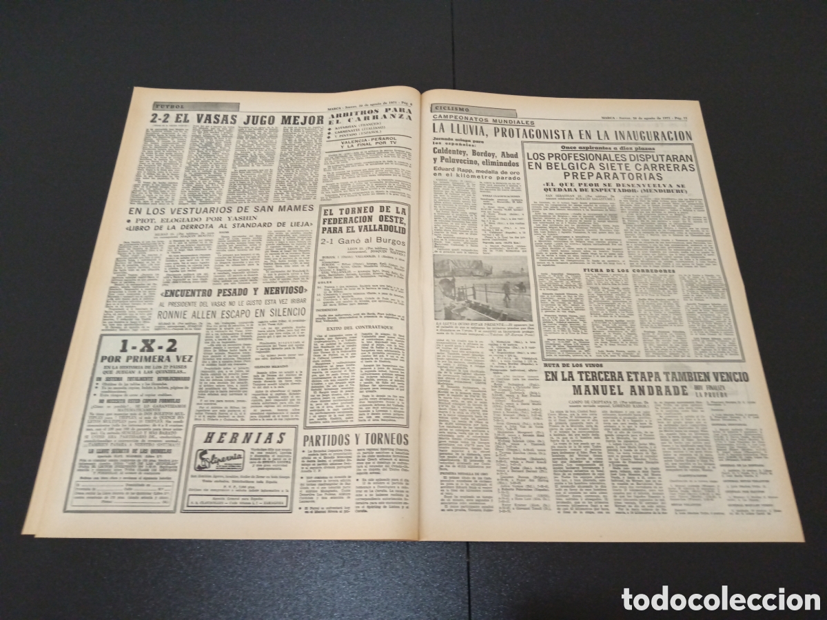 Coleccionismo deportivo: MARCA 26/08/1971 - Foto 4