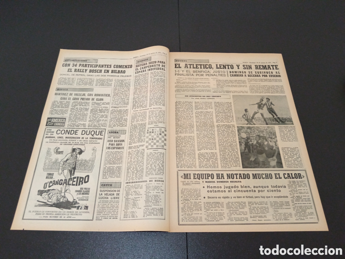 Coleccionismo deportivo: MARCA 29/08/1971 - Foto 2
