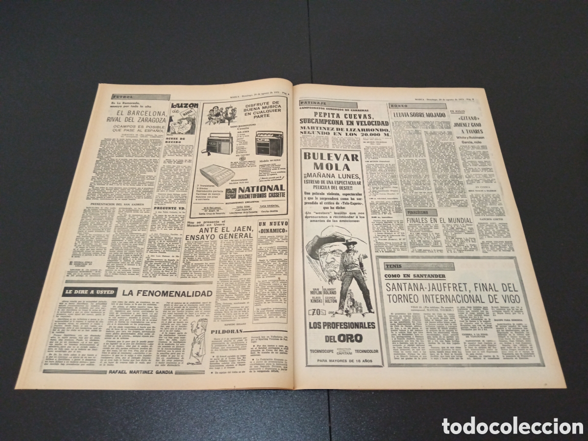 Coleccionismo deportivo: MARCA 29/08/1971 - Foto 4