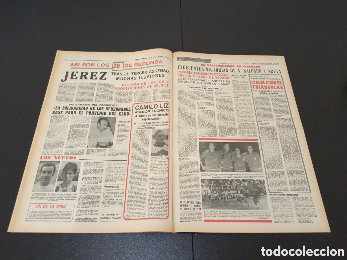 Coleccionismo deportivo: MARCA 29/08/1971 - Foto 5