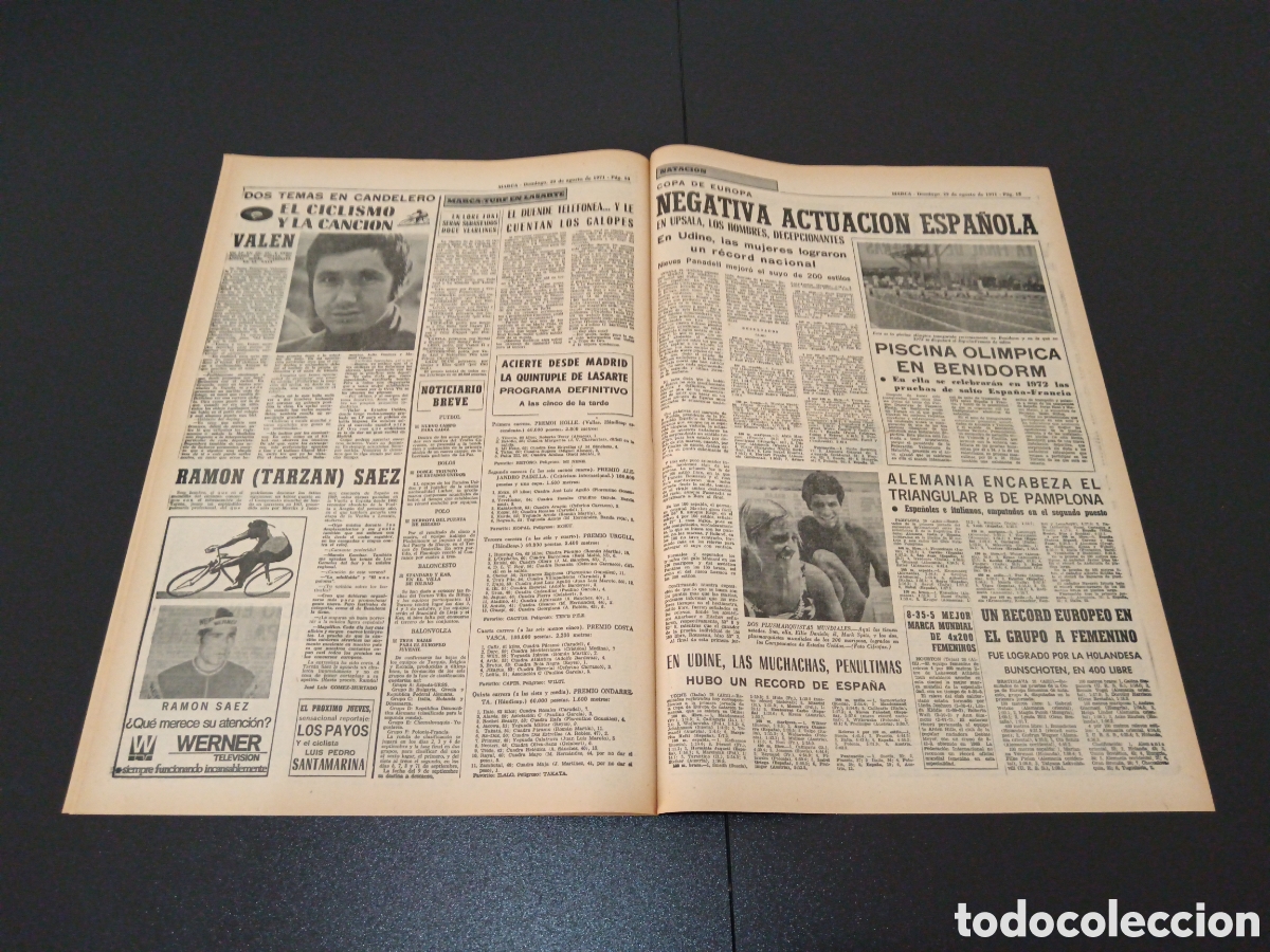 Coleccionismo deportivo: MARCA 29/08/1971 - Foto 7