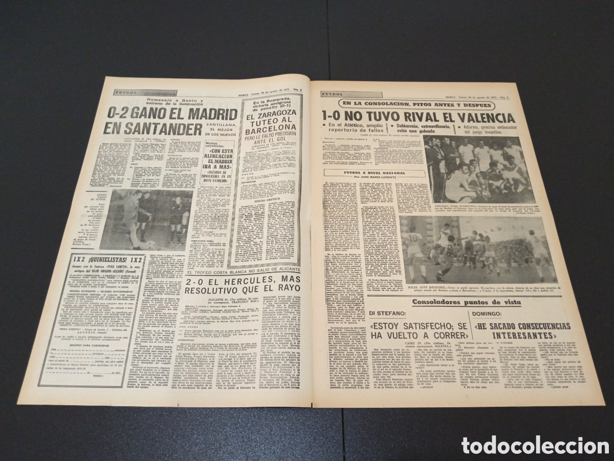 Coleccionismo deportivo: MARCA 30/08/1971 - Foto 2