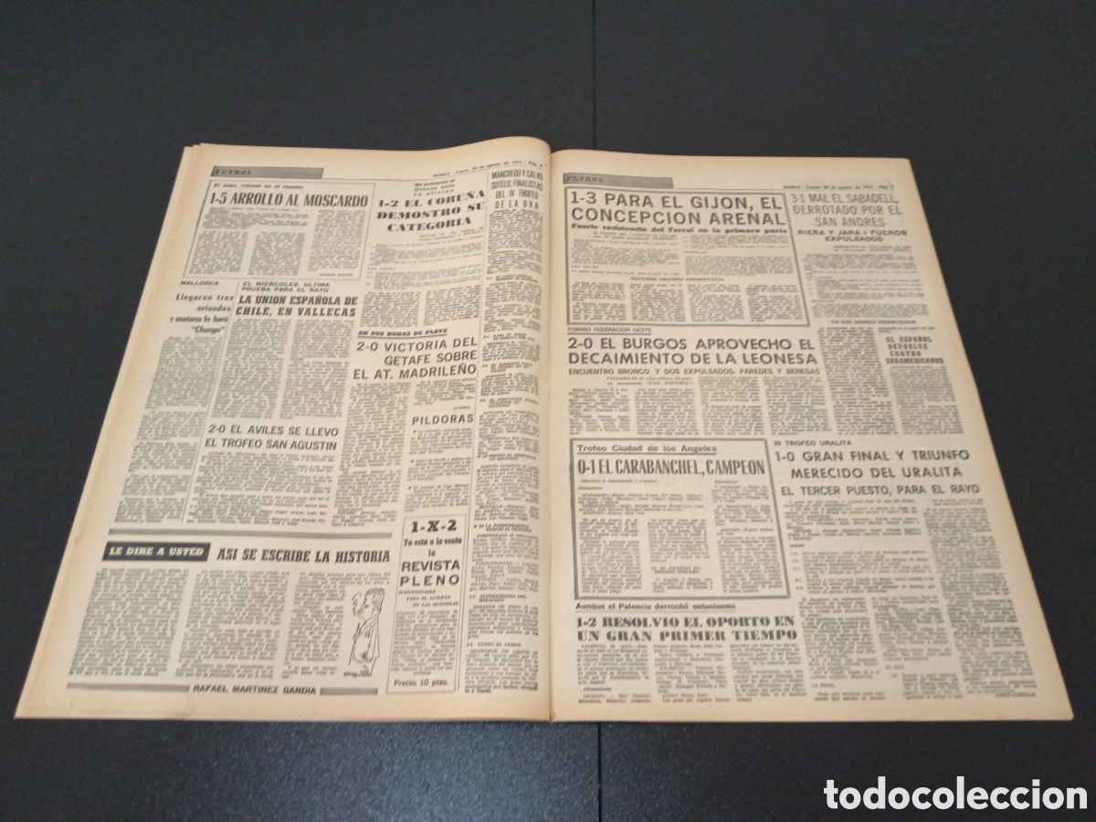 Coleccionismo deportivo: MARCA 30/08/1971 - Foto 4