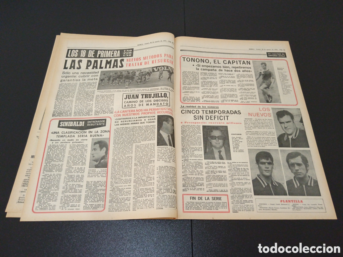 Coleccionismo deportivo: MARCA 30/08/1971 - Foto 6