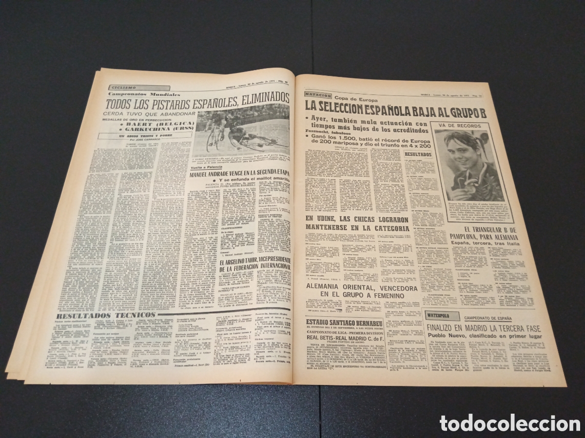 Coleccionismo deportivo: MARCA 30/08/1971 - Foto 7