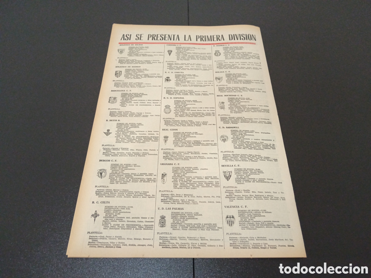 Coleccionismo deportivo: MARCA 30/08/1971 - Foto 9