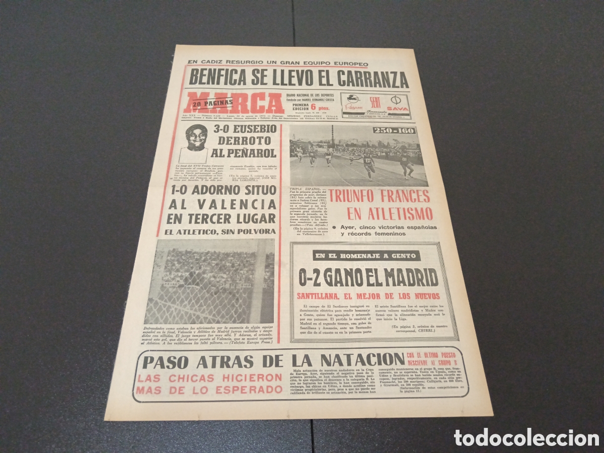 Coleccionismo deportivo: MARCA 30/08/1971 - Foto 1