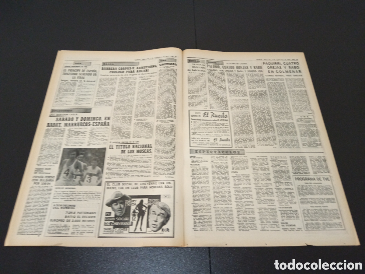 Coleccionismo deportivo: MARCA 01/09/1971 - Foto 3