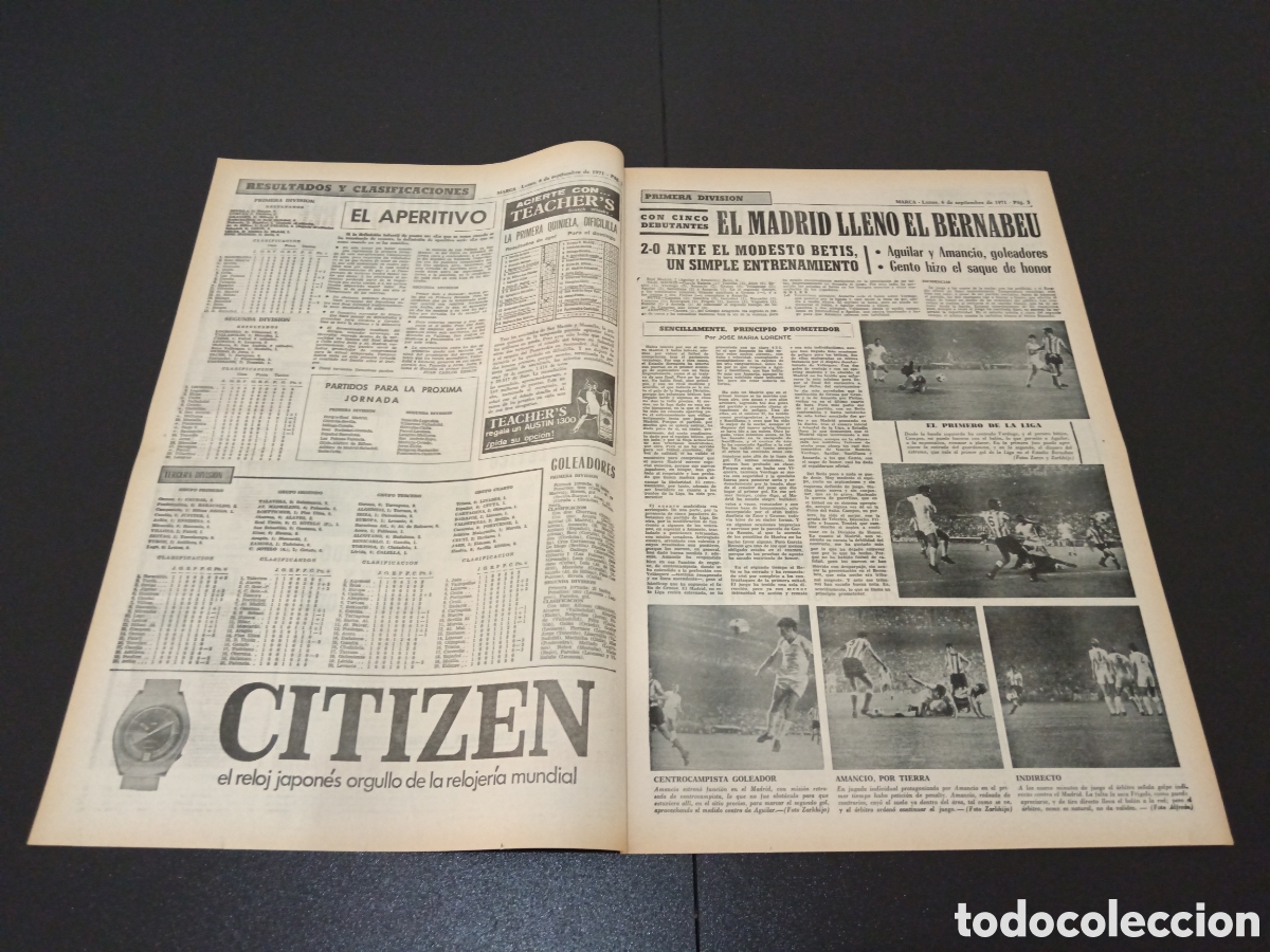 Coleccionismo deportivo: MARCA 06/09/1971 - Foto 2