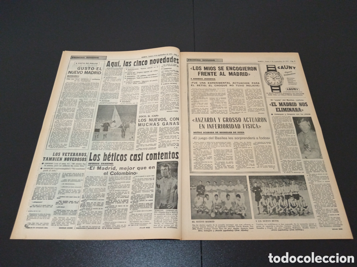 Coleccionismo deportivo: MARCA 06/09/1971 - Foto 3