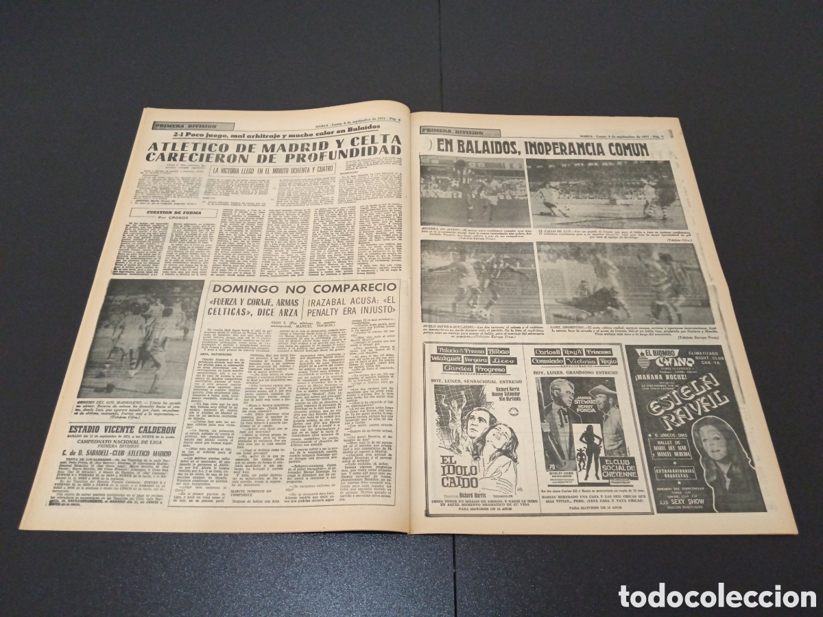 Coleccionismo deportivo: MARCA 06/09/1971 - Foto 4