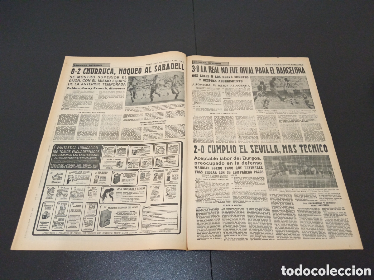 Coleccionismo deportivo: MARCA 06/09/1971 - Foto 5