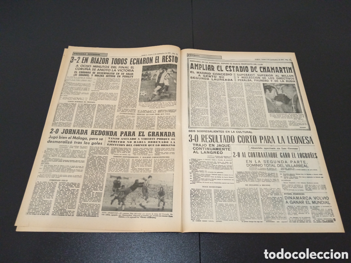 Coleccionismo deportivo: MARCA 06/09/1971 - Foto 6
