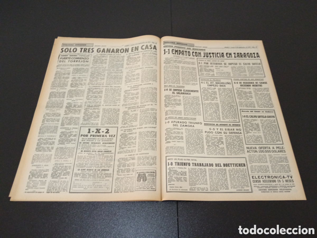 Coleccionismo deportivo: MARCA 06/09/1971 - Foto 9