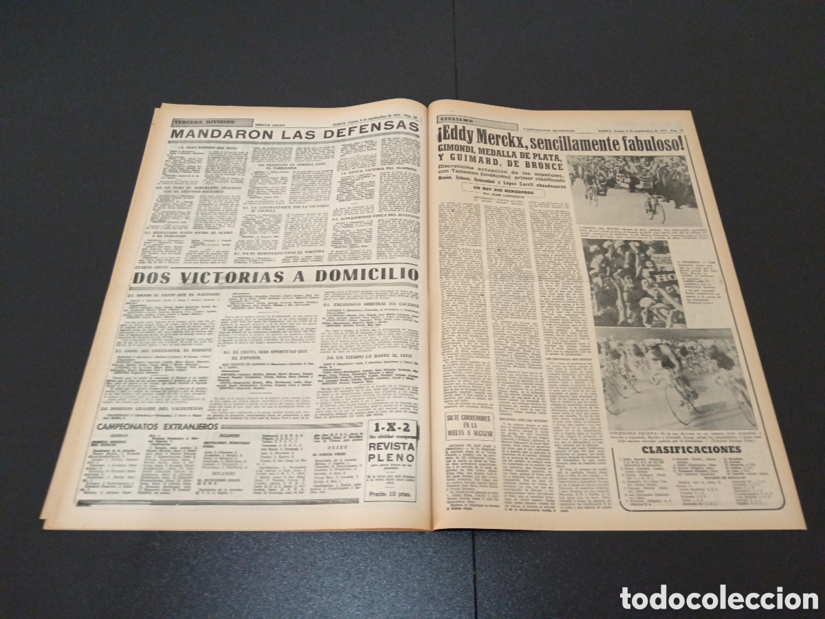 Coleccionismo deportivo: MARCA 06/09/1971 - Foto 10