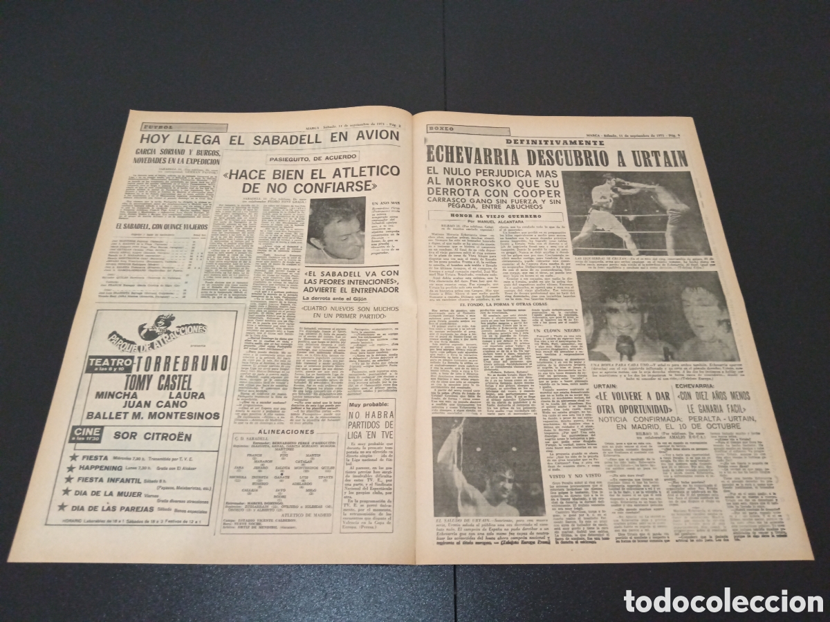 Coleccionismo deportivo: MARCA 11/09/1971 - Foto 2